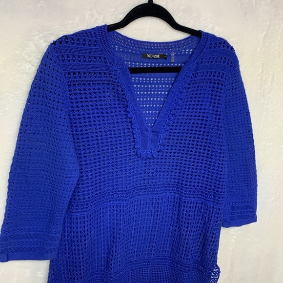 Nic+Zoe Blue Top Women’s Small - Picture 2 of 10